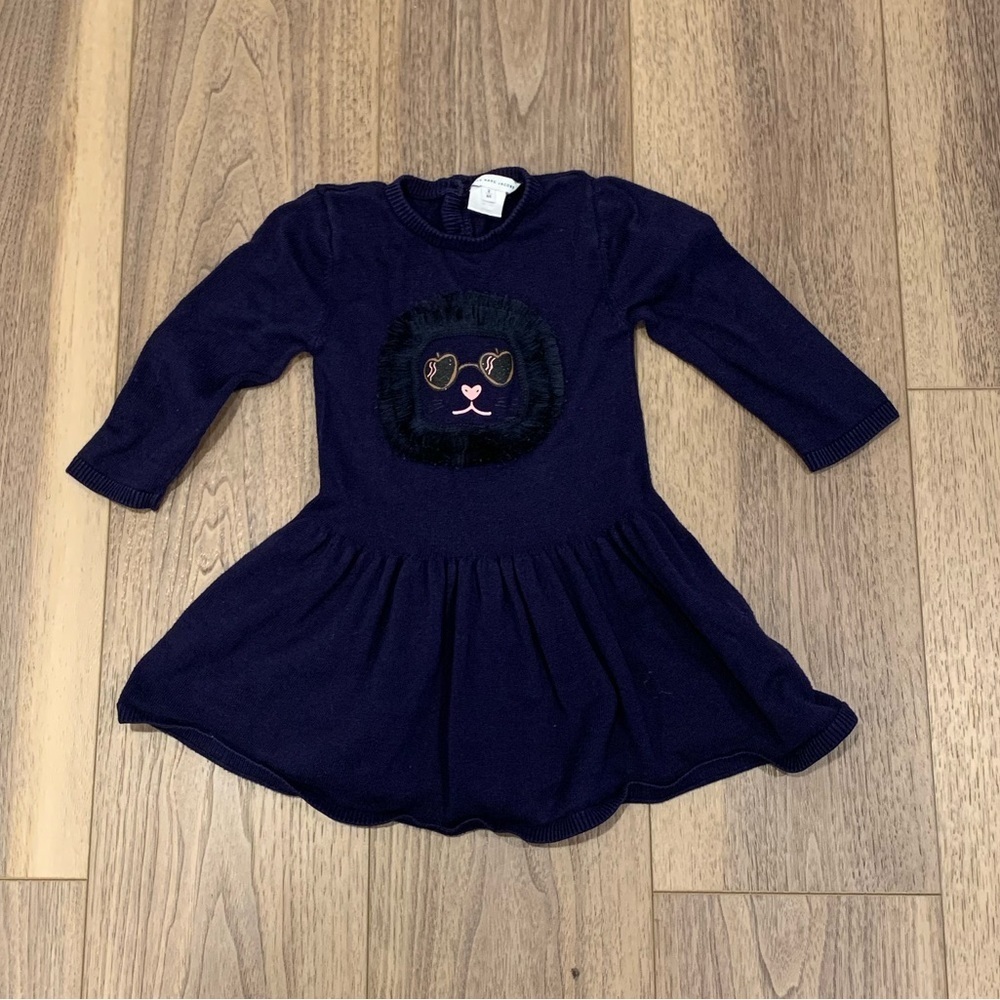 Little Marc Jacobs Baby Fancy Frange Knit Sweater Dress